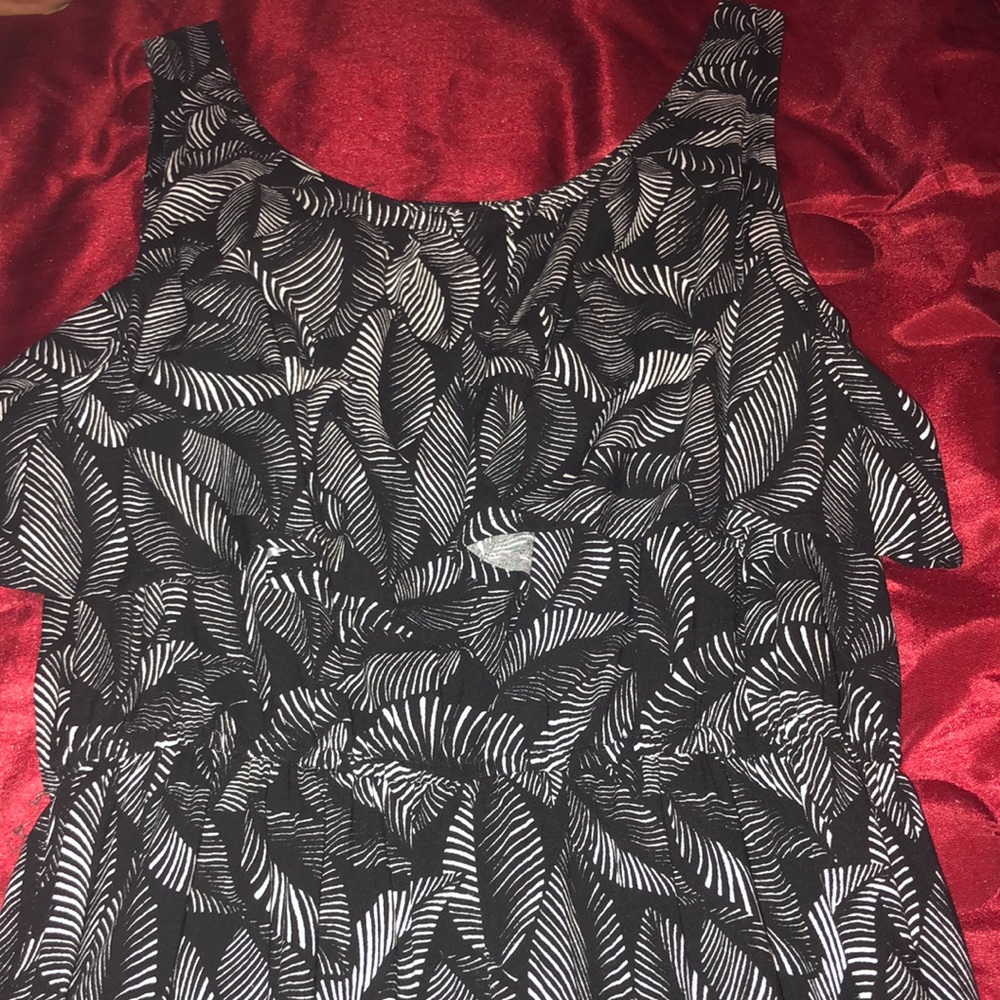 Nice black/white summer maxi dress